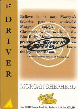 1995 Action Packed Winston Cup Country - Silver Speed #67 Morgan Shepherd Back