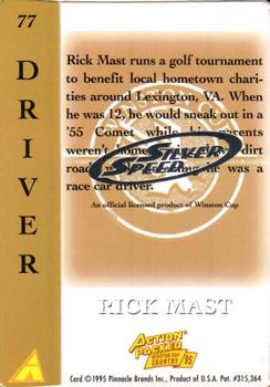 1995 Action Packed Winston Cup Country - Silver Speed #77 Rick Mast Back