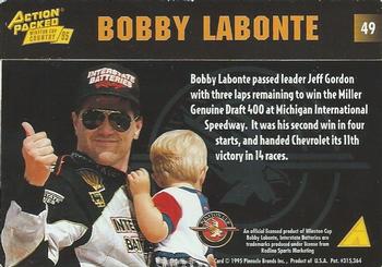 1995 Action Packed Winston Cup Country - Winners Parallel #49 Bobby Labonte Back