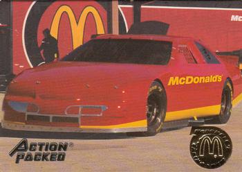 1995 Action Packed McDonald's Bill Elliott #Mc6 Bill Elliott's Car Front