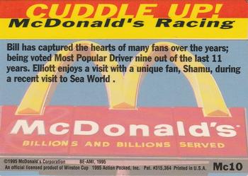 1995 Action Packed McDonald's Bill Elliott #Mc10 Bill Elliott Back