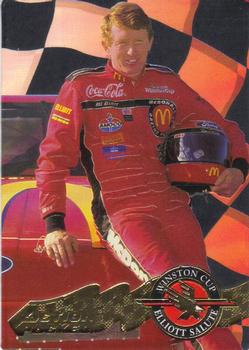 1995 Action Packed Winston Cup Preview - Bill Elliott Salute #BE1 Bill Elliott with Car Front