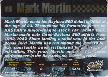 1995 Action Packed Winston Cup Stars - Silver Speed #3 Mark Martin Back
