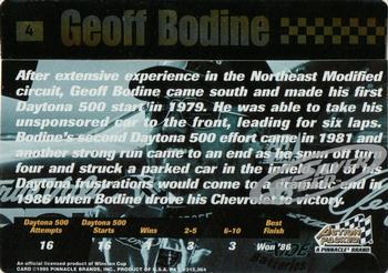 1995 Action Packed Winston Cup Stars - Silver Speed #4 Geoff Bodine Back