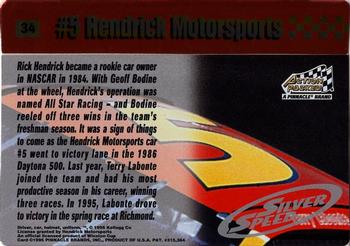 1995 Action Packed Winston Cup Stars - Silver Speed #34 Terry Labonte's Car Back