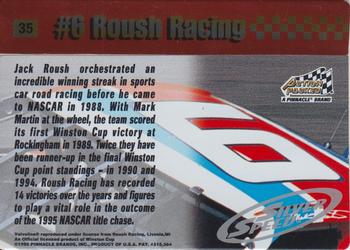 1995 Action Packed Winston Cup Stars - Silver Speed #35 Mark Martin's Car Back