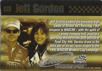 1995 Action Packed Winston Cup Stars - Silver Speed #51 Jeff Gordon Back