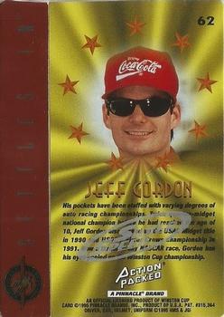 1995 Action Packed Winston Cup Stars - Silver Speed #62 Jeff Gordon Back