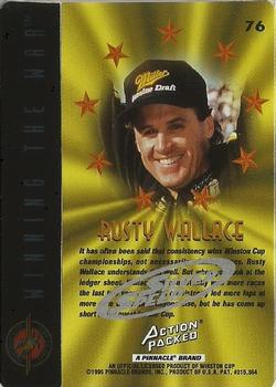 1995 Action Packed Winston Cup Stars - Silver Speed #76 Rusty Wallace Back