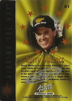 1995 Action Packed Winston Cup Stars - Silver Speed #81 Rusty Wallace Back