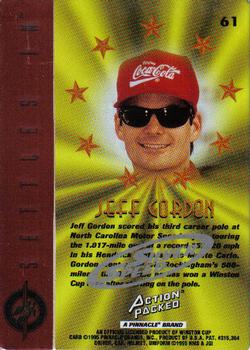 1995 Action Packed Winston Cup Stars - Silver Speed #61 Jeff Gordon Back
