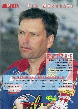 1995 Classic Images - Gold #16 Ted Musgrave Back