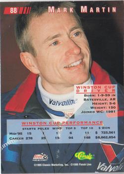 1995 Classic Images - Gold #88 Mark Martin Back