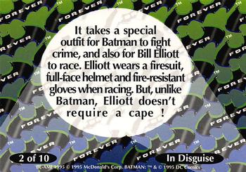 1995 Maxx - Bill Elliott Bat Chase #2 Bill Elliott Back
