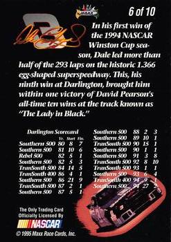 1995 Maxx - Chase the Champion #6 Dale Earnhardt Back