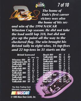 1995 Maxx - Chase the Champion Jumbo #7 Dale Earnhardt Back