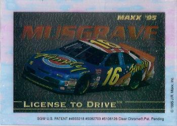 1995 Maxx Crown Chrome - License To Drive #NNO Ted Musgrave Front