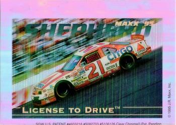 1995 Maxx Crown Chrome - License To Drive #NNO Morgan Shepherd Front