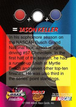 1995 Maxx Medallion #BGN3 Jason Keller Back
