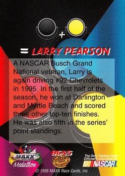 1995 Maxx Medallion #BGN5 Larry Pearson Back
