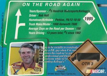 1995 Maxx Medallion - On the Road Again #OTR3 Terry Labonte's Trans. Back