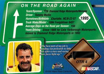 1995 Maxx Medallion - On the Road Again #OTR4 Steve Grissom's Transporter Back