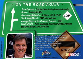 1995 Maxx Medallion - On the Road Again #OTR7 Bobby Labonte's Transporter Back