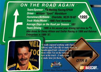 1995 Maxx Medallion - On the Road Again #OTR8 Lake Speed's Transporter Back