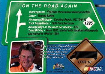 1995 Maxx Medallion - On the Road Again #OTR10 Ricky Rudd's Transporter Back
