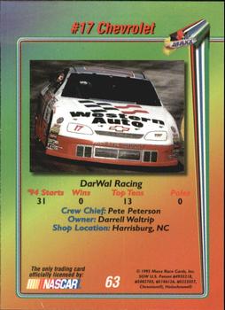 1995 Maxx Premier Plus #63 Darrell Waltrip's Car Back