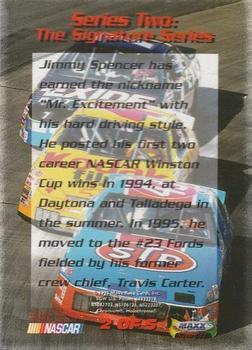 1995 Maxx Premier Plus - Series Two Previews #2 Jimmy Spencer Back