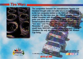 1995 Maxx Premier Series #14 Tire Wars Back