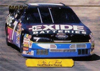 1995 Maxx Premier Series #66 Geoff Bodine's Car Front
