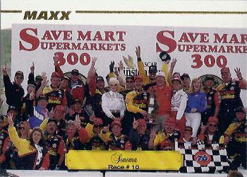 1995 Maxx Premier Series #272 Ernie Irvan w/Crew Front