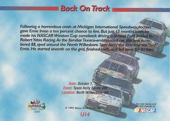 1995 Maxx Premier Series - Update #U14 Ernie Irvan's Car Back