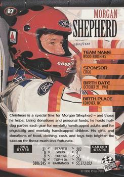 1995 Press Pass - Red Hot #27 Morgan Shepherd Back