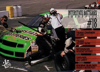 1995 Press Pass - Red Hot #42 Dale Jarrett's Car Back