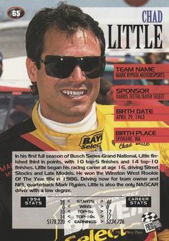 1995 Press Pass - Red Hot #65 Chad Little Back