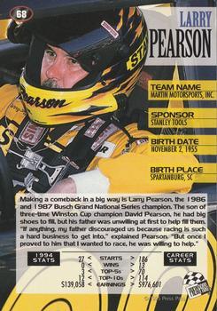 1995 Press Pass - Red Hot #68 Larry Pearson Back