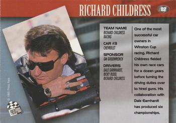 1995 Press Pass - Red Hot #82 Richard Childress Back
