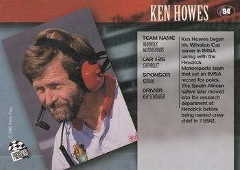 1995 Press Pass - Red Hot #94 Ken Howes Back