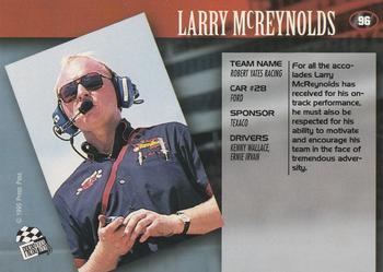 1995 Press Pass - Red Hot #96 Larry McReynolds Back