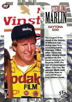 1995 Press Pass - Red Hot #137 Sterling Marlin Back