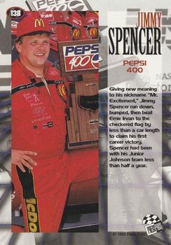 1995 Press Pass - Red Hot #138 Jimmy Spencer Back