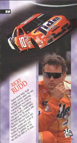 1995 Press Pass Optima XL - Red Hot #59 Ricky Rudd Back