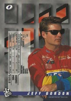 1995 Press Pass Premium - Red Hot #8 Jeff Gordon Back