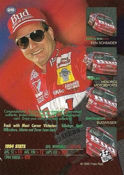 1995 Press Pass VIP - Autographs #25 Ken Schrader Back
