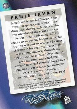 1995 Press Pass VIP - Autographs #47 Ernie Irvan Back