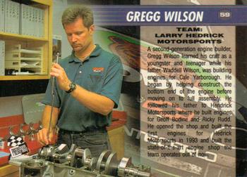 1995 Press Pass VIP - Cool Blue #59 Gregg Wilson Back