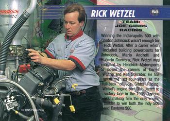 1995 Press Pass VIP - Red Hot #58 Rick Wetzel Back